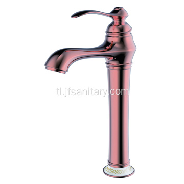 Rose Gold Single Lever Vintage Vessel Sink Faucet